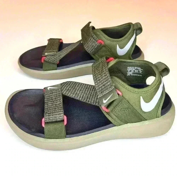 Nike Men’s Vista Sandal Rough Green/wolf Grey Strap Size-6 - Picture 9 of 11